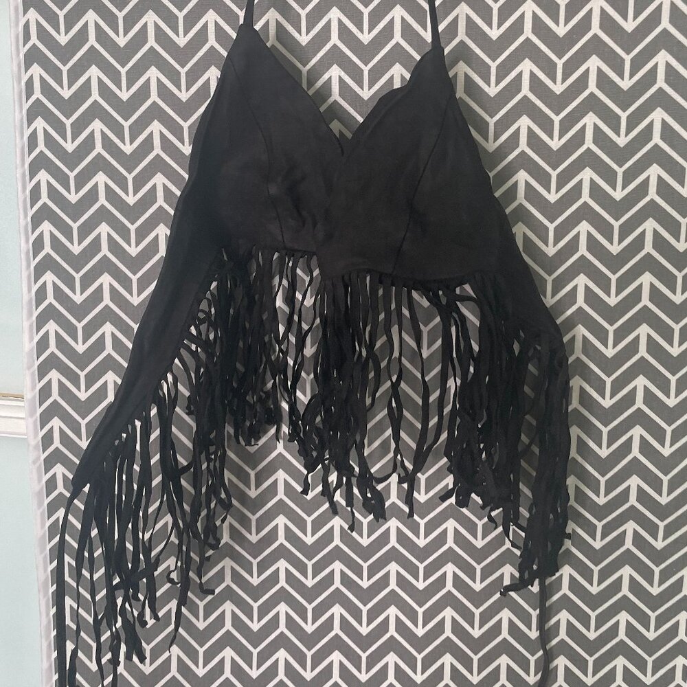 Lamarque | Sabbi Suede Top in Black